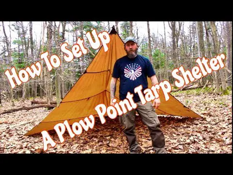 How To Set Up A Plow Point Tarp Shelter