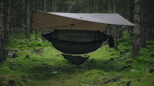 bushcraft hammock shelter