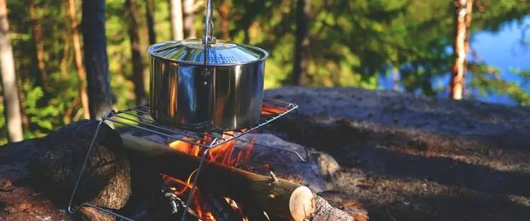 cooking food in the wilderness